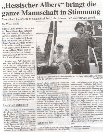 Gießener Anzeiger vom 06.09.2011